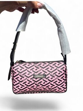 Versace Geometric Shoulder Bag with COA